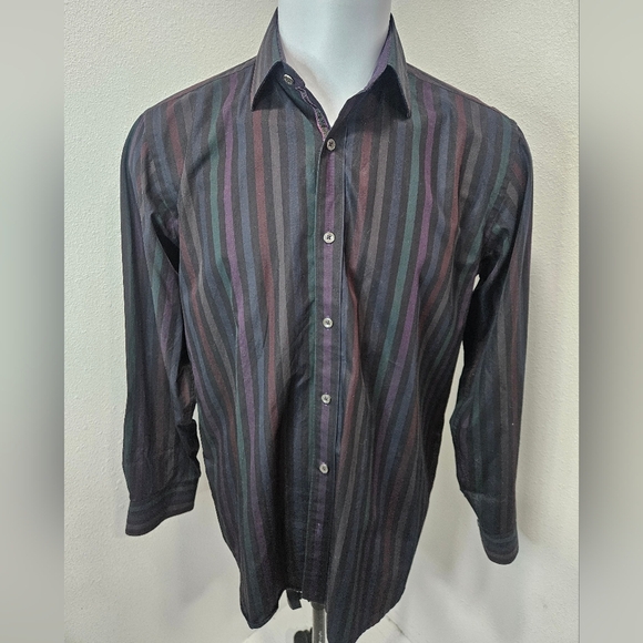 Bugatchi classic fit men's medium button-down longsleeve - Picture 1 of 10